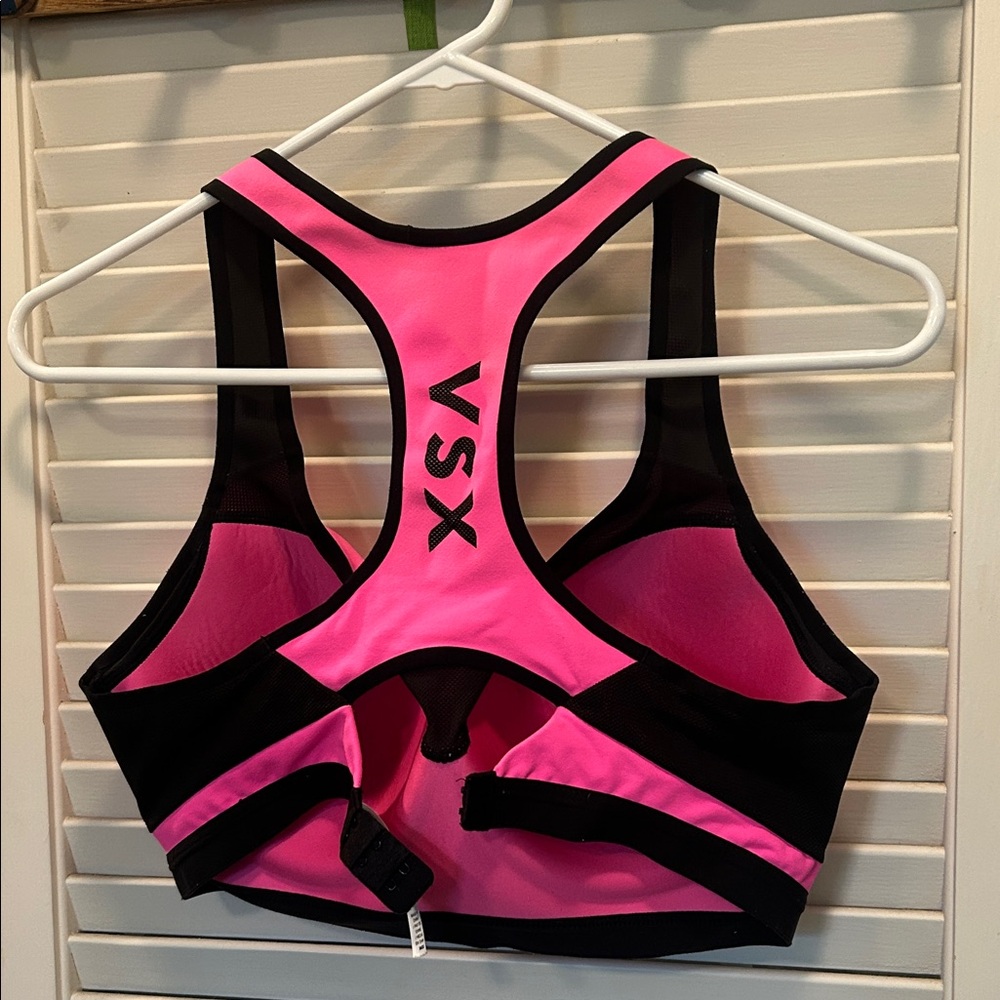 VSX Dynamic Pink and Black Sports Bra